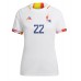België Charles De Ketelaere #22 Voetbalkleding Uitshirt Dames WK 2022 Korte Mouwen
